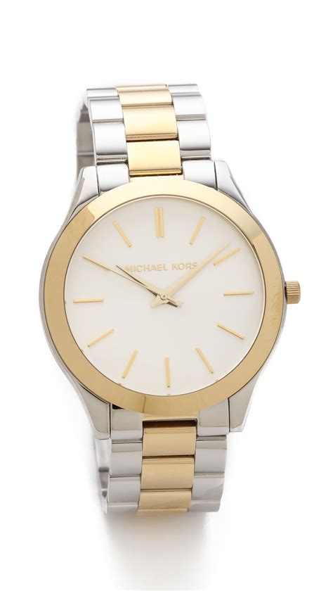 michael kors women's slim runway|michael kors runway watch silver.